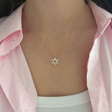 14K GOLD DIAMOND ANNA STAR NECKLACE