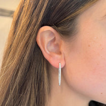 14K GOLD DIAMOND CELESTE HOOPS