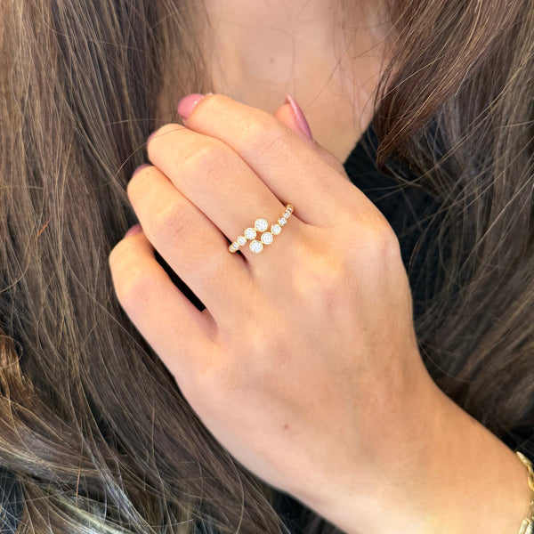 14K GOLD DIAMOND HANNAH RING
