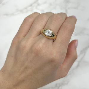 14K GOLD DIAMOND SKYLAR SIGNET RING