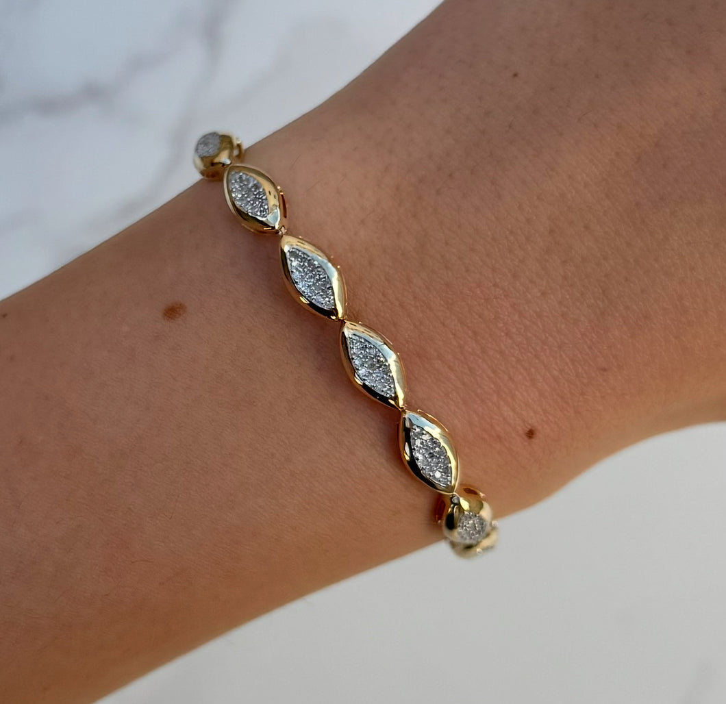 14K GOLD DIAMOND EMILY BRACELET