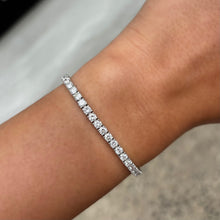 14K GOLD 6.55 CT DIAMOND TENNIS BRACELET