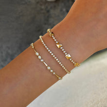 14K GOLD DIAMOND PERI BEZEL BRACELET