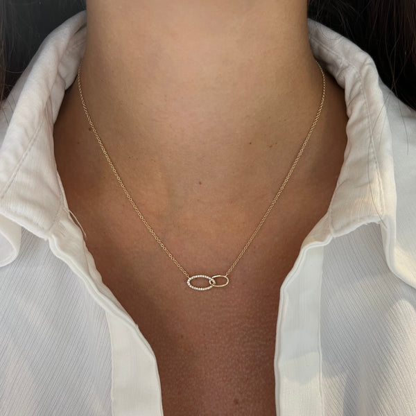 14K GOLD DIAMOND MACI NECKLACE