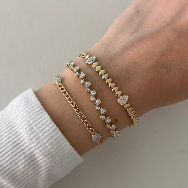 14K GOLD DIAMOND SLOANE BRACELET