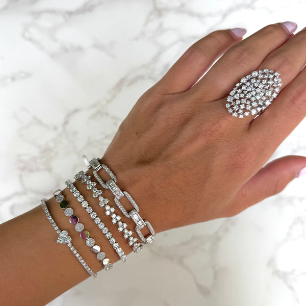 14K GOLD DIAMOND COCO HEART BRACELET