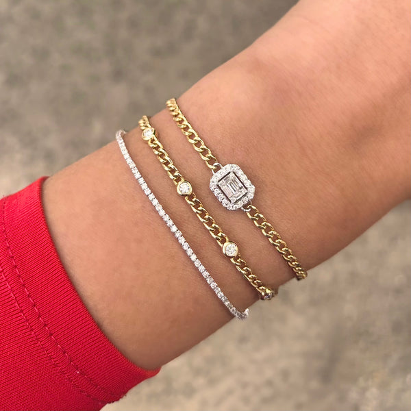 14K GOLD DIAMOND RAYNA BRACELET