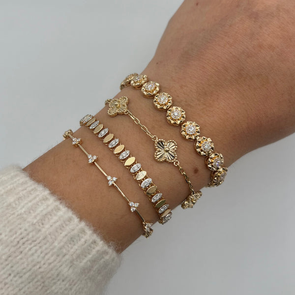 14K GOLD DIAMOND BETSY BRACELET