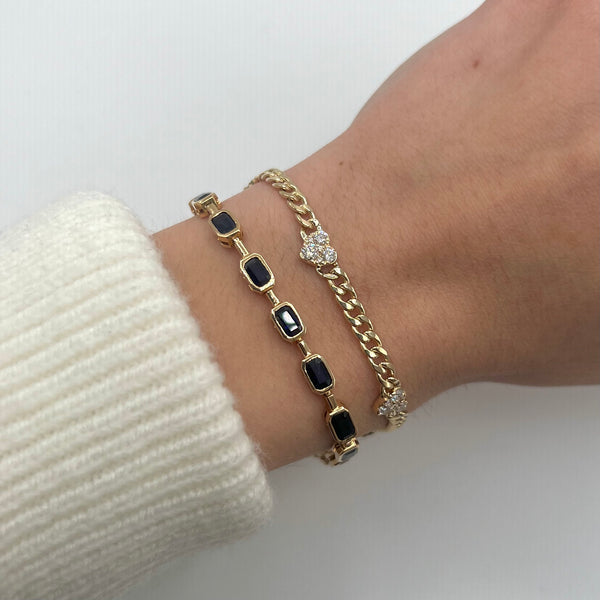 14K GOLD SAPPHIRE STELLA BRACELET