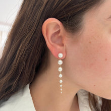 14K GOLD DIAMOND RAYLEE PEARL EARRINGS