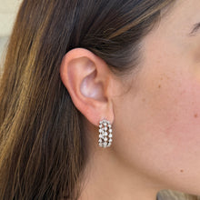 14K GOLD DIAMOND MOLLY HOOPS