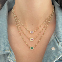 14K GOLD DIAMOND RUBY SHANNA NECKLACE