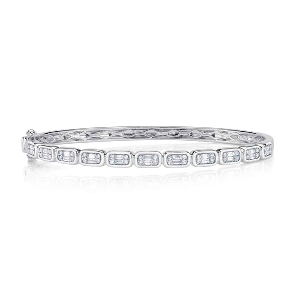 14K GOLD DIAMOND CHER BANGLE