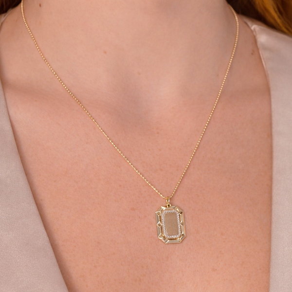 14K GOLD DIAMOND EYDIE NECKLACE