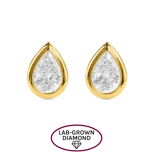 14K GOLD LAB GROWN DIAMOND RENEE STUDS
