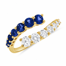 14K GOLD DIAMOND SAPPHIRE CLARISSA RING