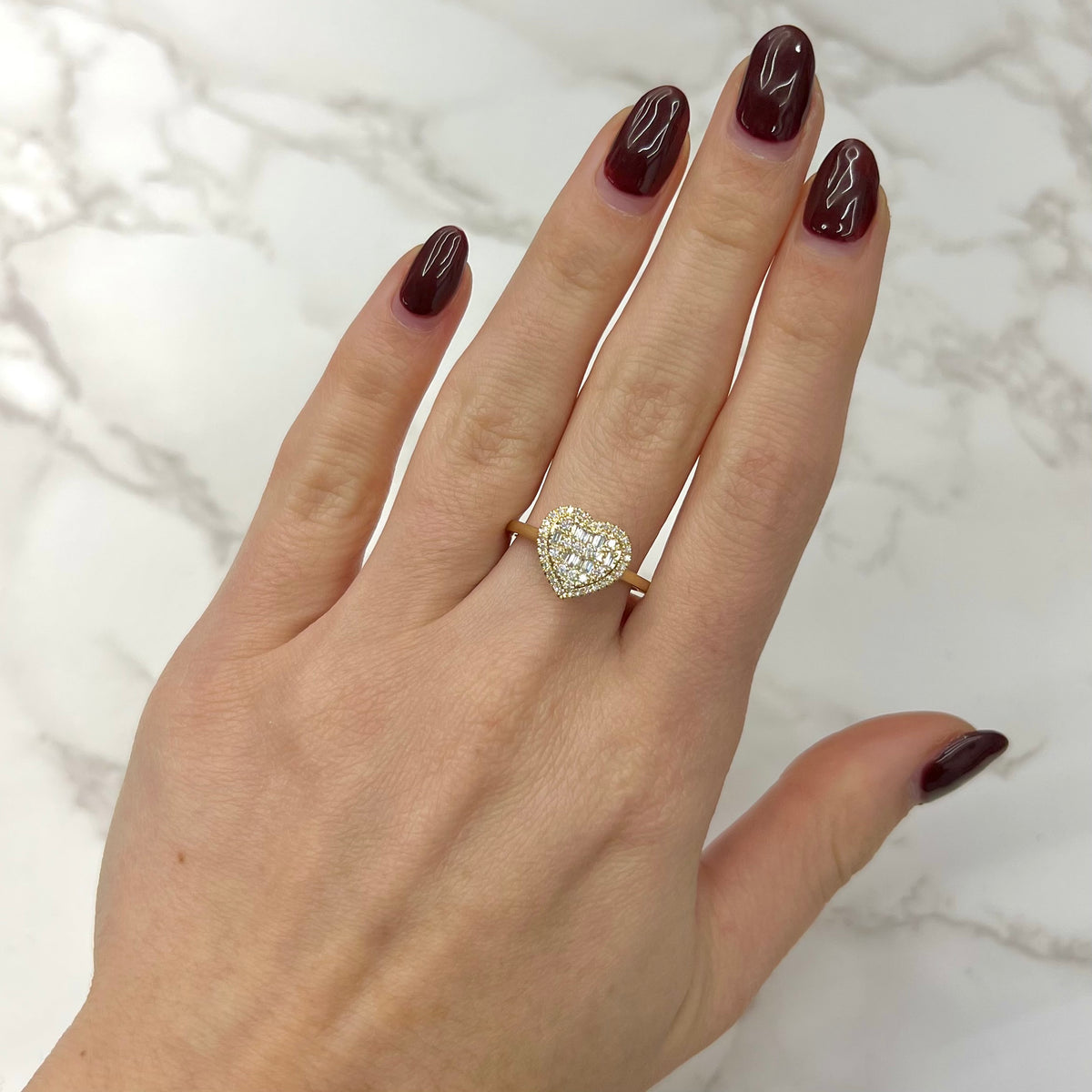 14K GOLD DIAMOND SAVANNAH HEART RING – Jen K Online