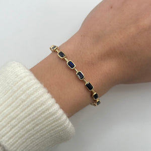 14K GOLD SAPPHIRE STELLA BRACELET