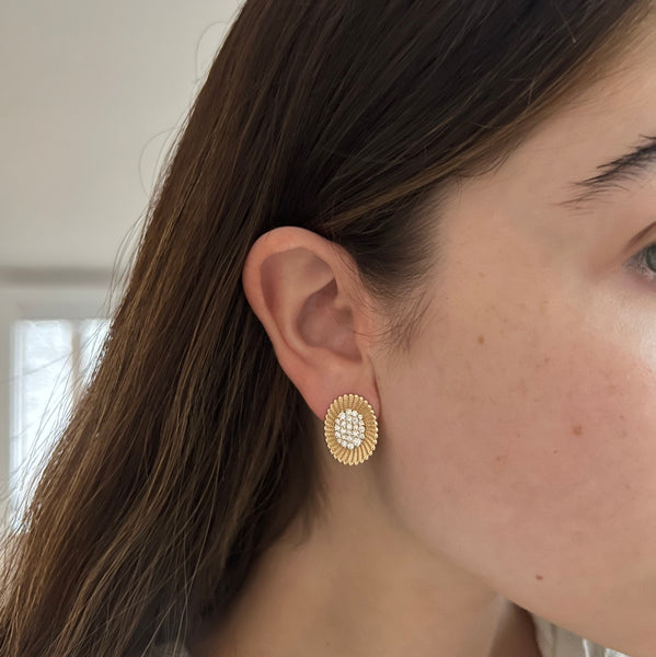 14K GOLD DIAMOND MARCI EARRINGS