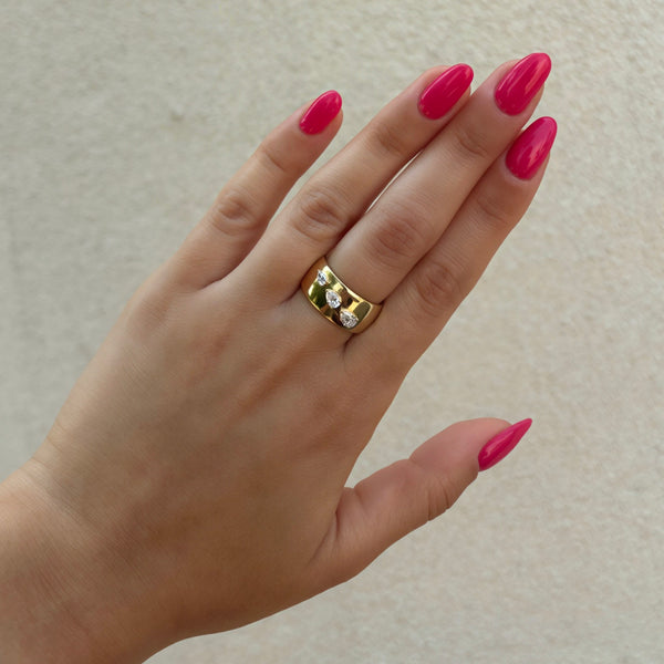 14K GOLD DIAMOND ANNABETH RING