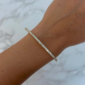 14K GOLD 2.00 CT DIAMOND JOELLE FLEXIBLE BANGLE