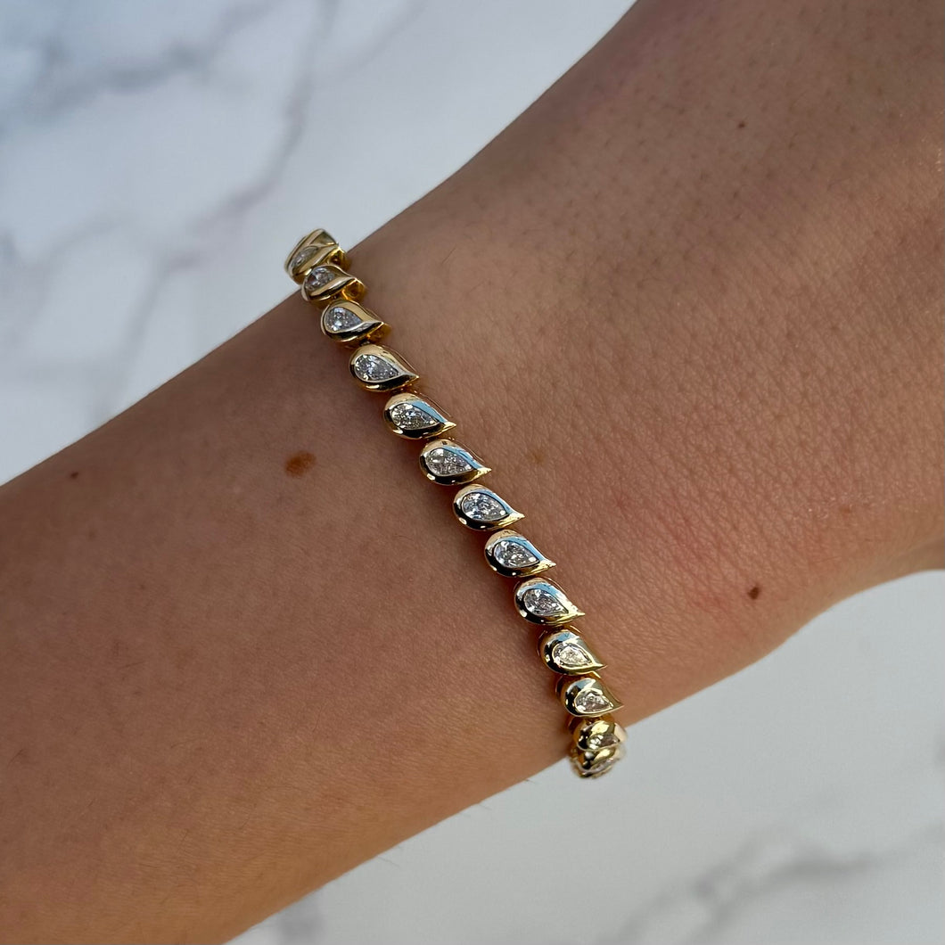14K GOLD DIAMOND ISABEL BRACELET
