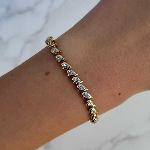 14K GOLD DIAMOND ISABEL BRACELET
