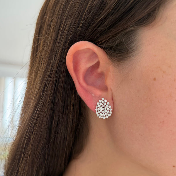 14K GOLD DIAMOND MANDI PEAR EARRINGS