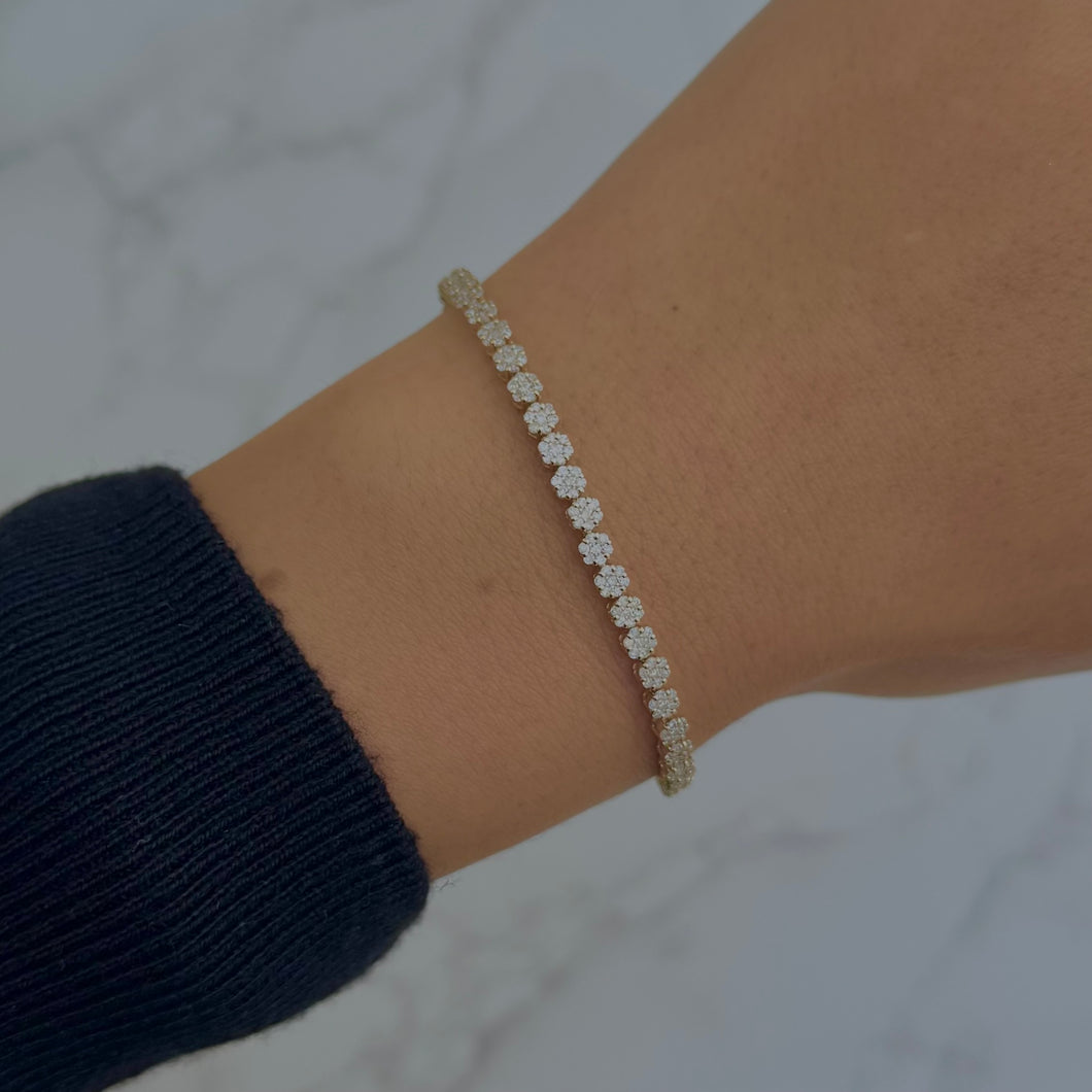14K GOLD DIAMOND FRANCINE BRACELET