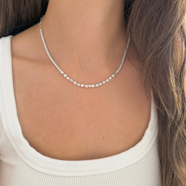 14K GOLD DIAMOND ALEXA NECKLACE