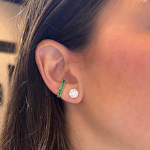 14K GOLD EMERALD ESTY EAR CUFF