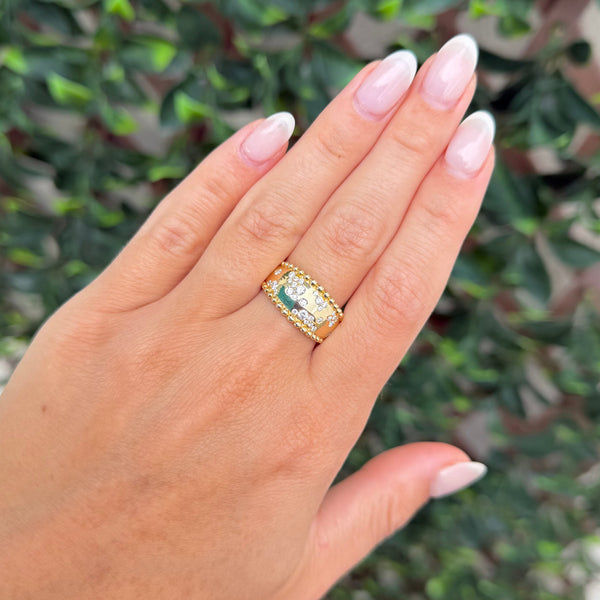 14K GOLD DIAMOND LULU RING