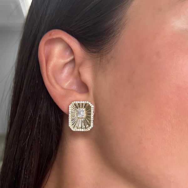 14K GOLD DIAMOND ALEXA EARRINGS
