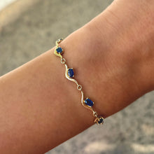 14K GOLD BLUE SAPPHIRE ADINA BRACELET