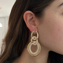 14K GOLD DIAMOND GRACE EARRINGS