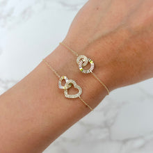 14K GOLD DIAMOND HEIDI HEART BRACELET