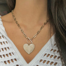 14K GOLD DIAMOND ALLY HEART NECKLACE