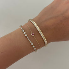 14K GOLD DIAMOND STEPH BANGLE