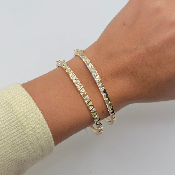 14K GOLD DIAMOND MEGHAN BANGLE