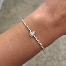 14K GOLD DIAMOND MALI PEAR BRACELET