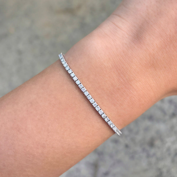 14K GOLD 2.80 CT DIAMOND CLASSIC TENNIS BRACELET