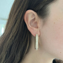 14K GOLD DIAMOND ALESSIE HOOPS