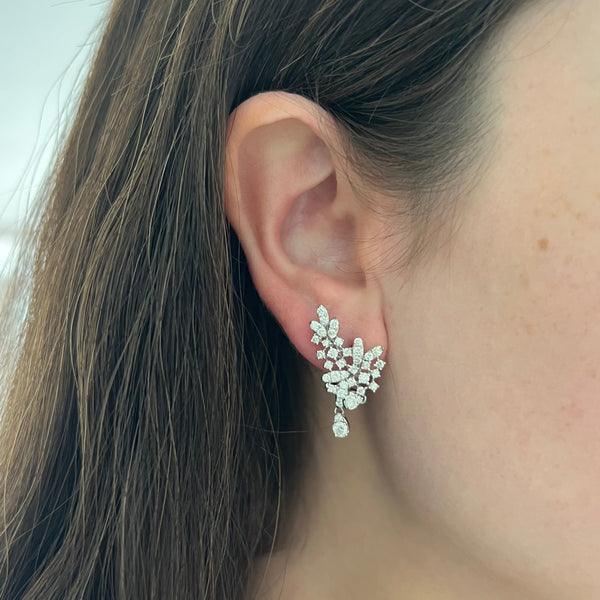 14K GOLD DIAMOND TRACEY EARRINGS