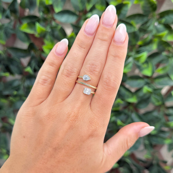 14K GOLD DIAMOND KAYLIE RING