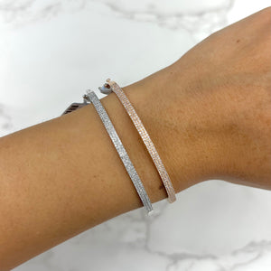 14K GOLD DIAMOND ROBIN BANGLE