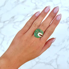 14K GOLD DIAMOND EMERALD VIVI RING