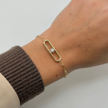 14K GOLD DIAMOND NESSA SLIDER BRACELET