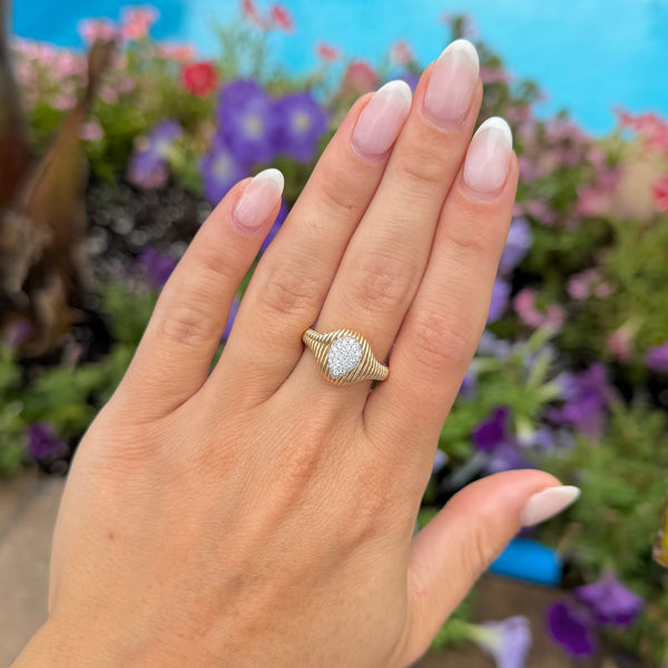 14K GOLD DIAMOND JULIA RING