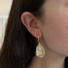 14K GOLD DIAMOND KELI PEAR EARRINGS