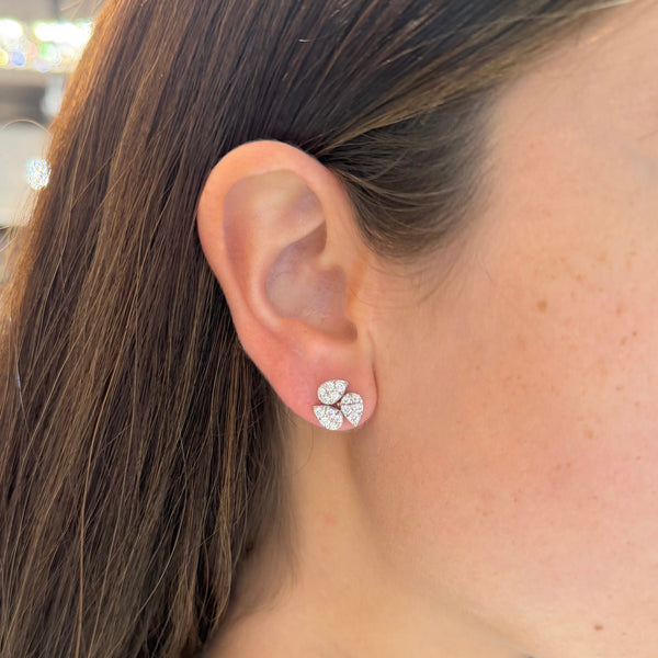 14K GOLD DIAMOND NESSA STUDS